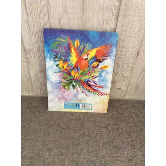 Lot Of 8 Teacher Classroom Pocket Folders Glittery Parrot - Picture 3 of 3